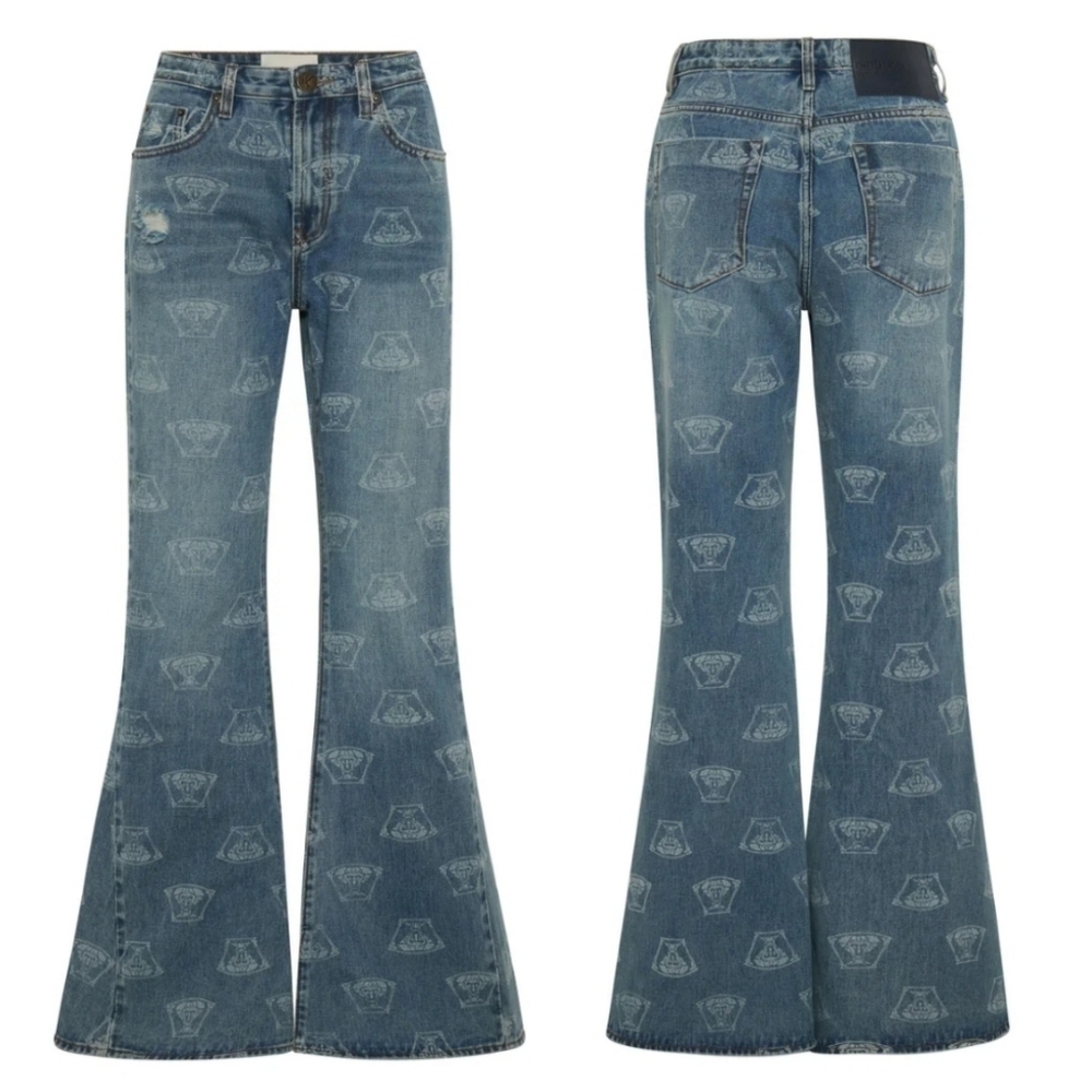 One Teaspoon Medusa Marines Extreme Flare Jeans Size 26